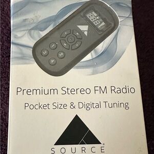 Source FM - FM Radio Portable, Mini Pocket Sized & Battery Operated New in box